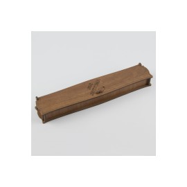 Seni Seviyorum Yazılı Ahşap Tesbih Kutusu-Kahverengi