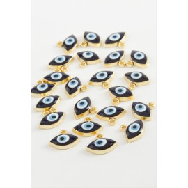 Göz Tek Kulp Mineli Bileklik ve Kolye Ucu Aparatı 1 Adet-Lacivert