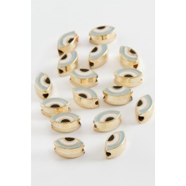 Göz Mineli Aparat 1 Adet-Açık Mavi