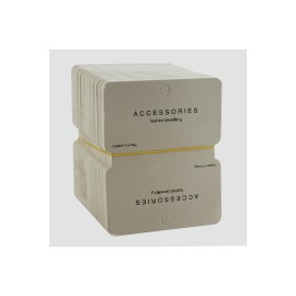 Gri Renkli Lüks Kolye Kartı-Gri