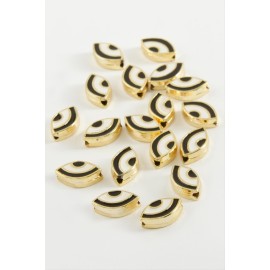 Göz Mineli Bileklik ve Kolye Ucu Aparatı 1 Adet-Siyah