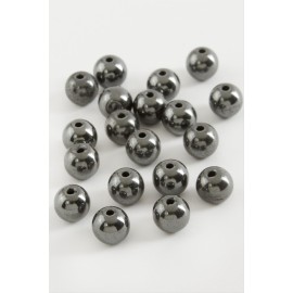 8 mm Hematit Taşı 50 Gram-Antrasit