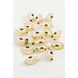 Göz Mineli Bileklik ve Kolye Ucu Aparatı 1 Adet-Pembe