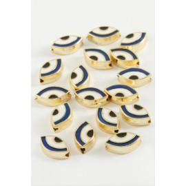 Göz Mineli Bileklik ve Kolye Ucu Aparatı 1 Adet-Lacivert