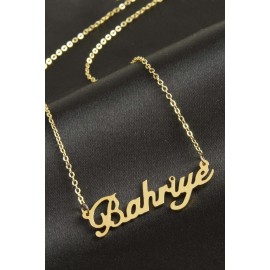 Bahriye isimli kolye -Sarı
