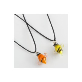 Arı Cam Kolye-Sarı