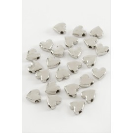 Kalp Metal Bileklik ve Kolye Ucu Aparatı 1 Adet-Gümüş Rengi