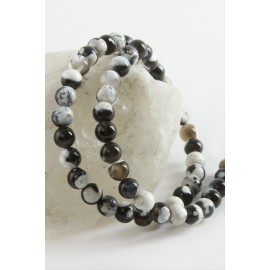 8 mm Akik Taşı-Siyah