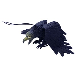 Siyah Renk Yumuşak Plastik Şaka Kartal Yarasa Anahtarlık Şaka Malzemesi 