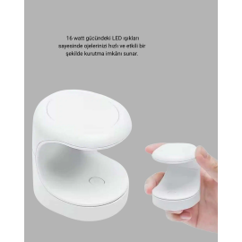 Tırnak Matkabı Ve Led Oje Kurutucu 2’Li Profesyonel Bakım Seti