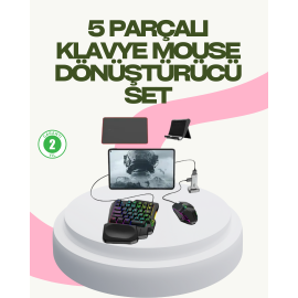 Rekabetçi Mobil Oyun Aksesuarı | Klavye + Mouse + Hızlı Dönüştürücü