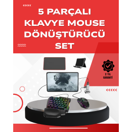 Android Uyumlu Oyun Klavye Mouse Seti | Taşınabilir & Dayanıklı
