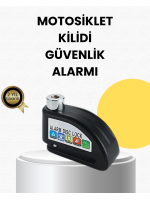Çelik Gövdeli Alarm Disk Kilidi Motosiklet ve Bisiklet İçin Güvenlik