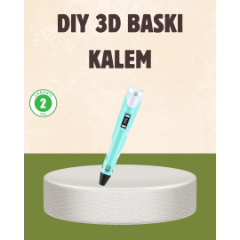 ABS ve PLA Filament Destekli 3D Yazıcı Kalem
