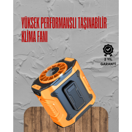 Turbo Mini Fan – Dijital Ekranlı, Sessiz & Şarjlı Serinlik!