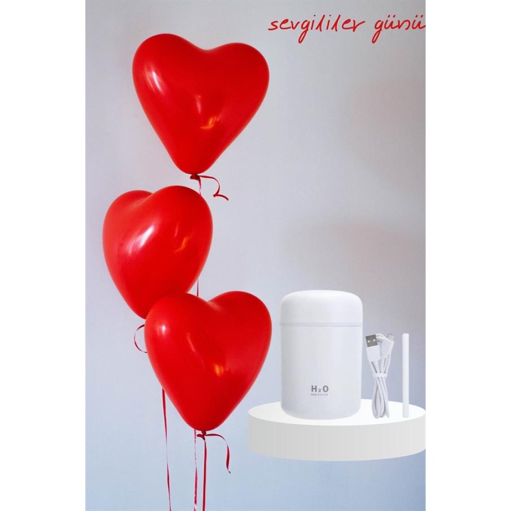Sevgiliye Hediye Led Işıklı Hava Nemlendirici USB Şarjlı Sevgiliye Özel