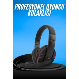 Oyuncu Kulaklığı Kulak Üstü Kablolu Gaming Kulaklık Mikrofonlu ANC Özelliği