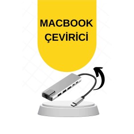 Macbook Pro/air Uyumlu USB Type-C 8 In 1 Hub Dönüştürücü Çevirici Çoklayıcı USB Hdmı Micro Sd 8 Girişli