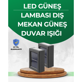 Şeffaf Abajurlu Duvar Tipi Solar Işık