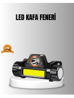 Şarjlı LED Kafa Feneri – Çift Fonksiyonlu, 200LM Işık Gücü, IP44 Suya Dayanıklı