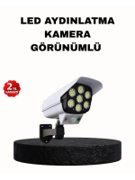 Güneş Enerjili Güvenlik Işığı Dış Mekan 5 Eksen Ayarlı ve PIR Hareket Sensörlü