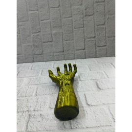 Sanatsal El Formu Heykel Altın Yeşil Tasarım Hediyelik Dekor