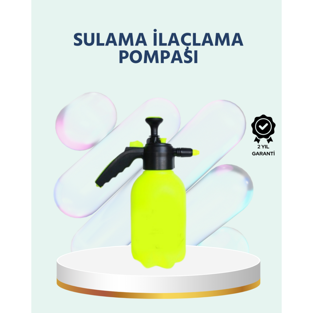 Basınçlı El Pompası 2 Litre Bakır Nozul Ayarlı Jet ve Dağınık Atım