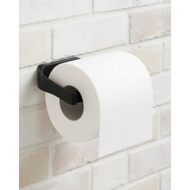 Siyah Metal Tuvalet Kağıdı Tutucu Mat Kaplama Banyo Peçetelik