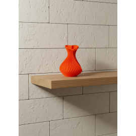 11 cm Turuncu Kalp Formlu Mini Vazo Estetik Dekoratif Obje