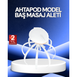 Elektrikli Kafa Masaj Cihazı 3 Modlu USB-C Şarjlı Rahatlatıcı Masaj Aleti