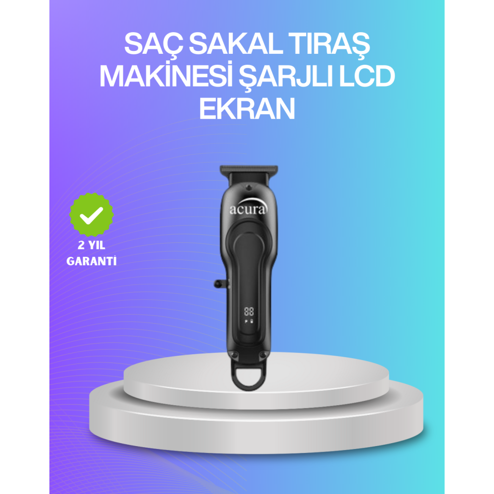 Saç Sakal ve Vücut İçin Çok Amaçlı Kablosuz Tıraş Makinesi