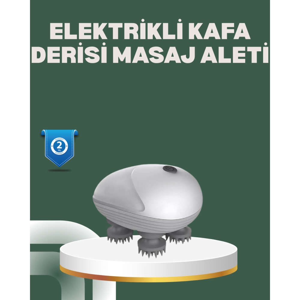 Derin Masaj Sağlayan Elektrikli Kafa Masaj Aleti