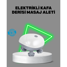 Elektrikli Kafa Derisi Masaj Aleti Islak ve Kuru Kullanım