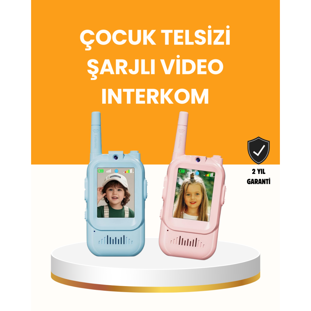 Uzun Menzilli Video Walkie Talkie Eğitici ve Eğlenceli Oyuncak