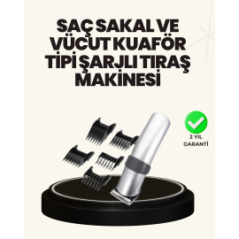 Şarjlı ve Kablosuz Tıraş Makinesi – Her Yerde Rahat Kullanım