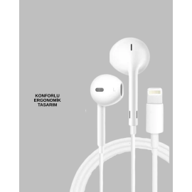 Yüksek Ses Kaliteli Mikrofonlu Kablolu Kulak İçi Kulaklık