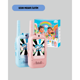 Ekranlı Walkie Talkie Oyuncağı Ses ve Görüntü Destekli
