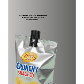 Cips Kahve ve Bakliyat İçin Poşet Kapatma Mandalı 10’lu