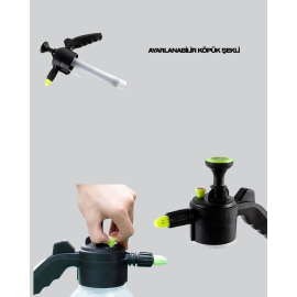 Manuel Basınçlı Köpük Püskürtücü Ayarlanabilir Nozullu 2 Litre Araba Yıkama