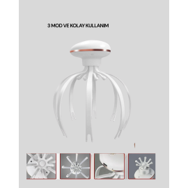 Taşınabilir Elektrikli Kafa Masaj Cihazı Sessiz Motor Ve Ergonomik Tasarım