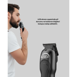 Saç Sakal ve Vücut İçin Çok Amaçlı Kablosuz Tıraş Makinesi