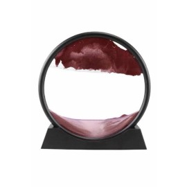 3D Led Işıklı Kum Saati Gece Lambası Hareketli Sulu Kum Saati Dekoratif