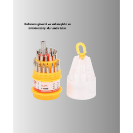 Ateşe Dayanıklı Tornavida Seti Elektronik Tamir İçin Çok Uçlu