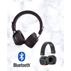 Kablosuz RGB Işıklı Katlanabilir Bluetooth Kulak Üstü Kulaklık