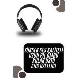 Kulak Üstü Kablosuz Bluetooth Kulaklık Yumuşak Süngerli SD Kart Girişli
