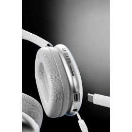 P9 Air Max Kablosuz 5.0 Mikrofonlu Bluetooth Kulaklık Beyaz Yüksek Ses Kaliteli