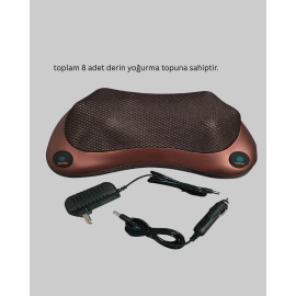Ergonomik Derin Yoğurmalı Boyun Bel Sırt Masaj Cihazı Priz Çakmak Girişli
