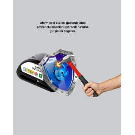 Motosiklet ve Günlük Kullanım İçin Bluetooth Hoparlör ve Disk Kilidi Seti