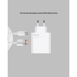 120 Watt Güçlü Hızlı Şarj Adaptörü Huawei P30 P40 Mate 20 Pro Uyumlu