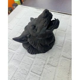 Siyah Ayı Figürü Duvar Dekoru Asılabilir Hediyelik Heykel 25x19 cm (Kopya)